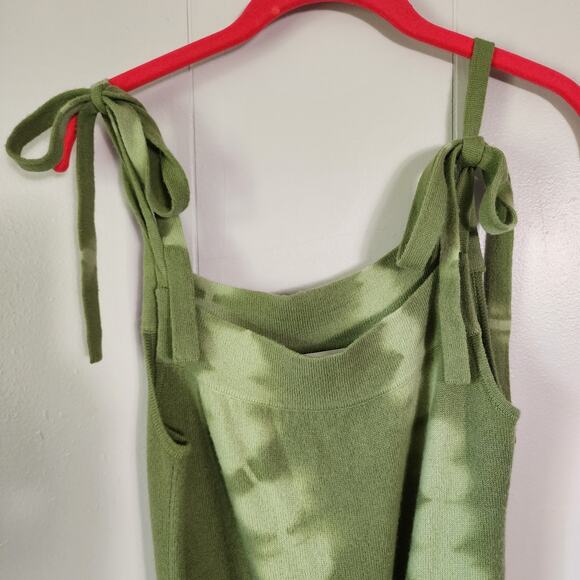 LoveShackFancy Nala Tie Dye Cashmere Blend Overalls Tie Strap Belted Jumpsuit Xs - Picture 4 of 12
